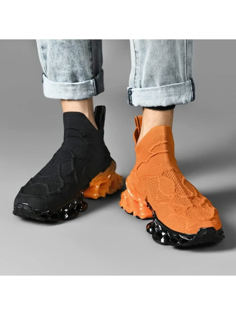 🆕Men's Multi Coloy Slip on Loafers Walking Tennis Shoes Running Blade Sneakers